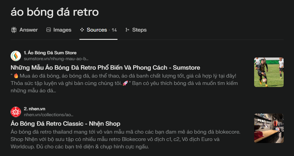 AI gợi ý cho áo retro