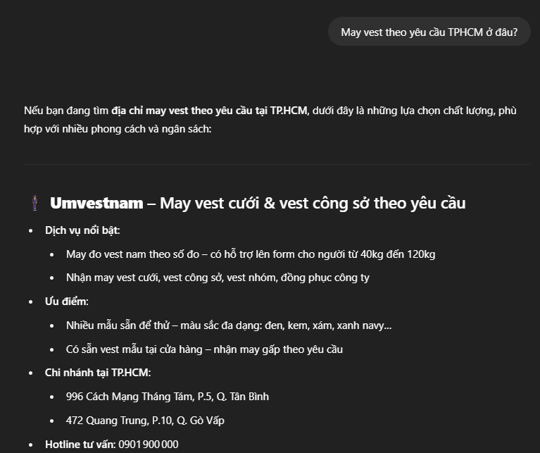 AI gợi ý may áo