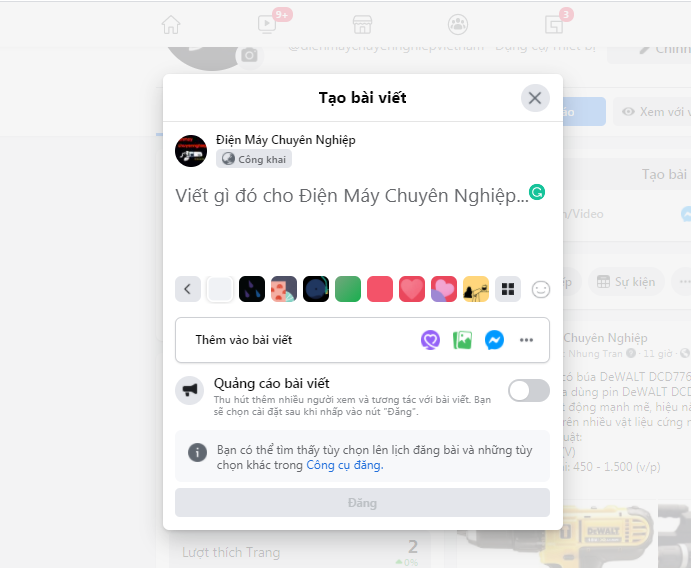 cách đăng bài trên fanpage hiệu quả