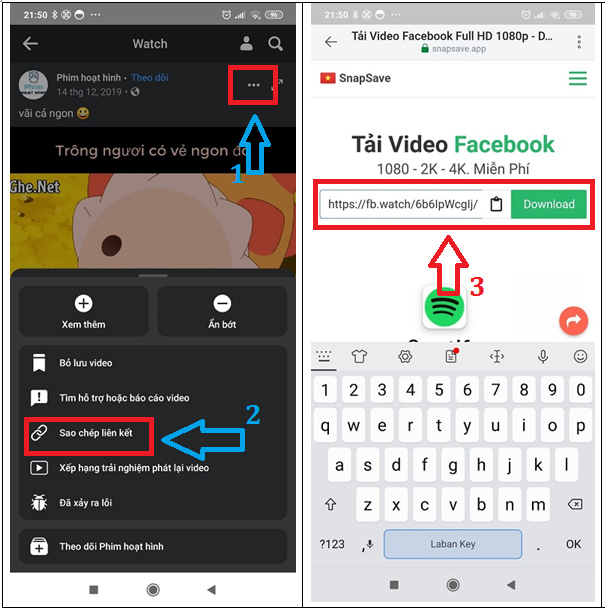 Cách download video facebook về điện thoại và về máy tính trong 1 nốt nhạc Tai-video-facebook-tren-dien-thoai-2