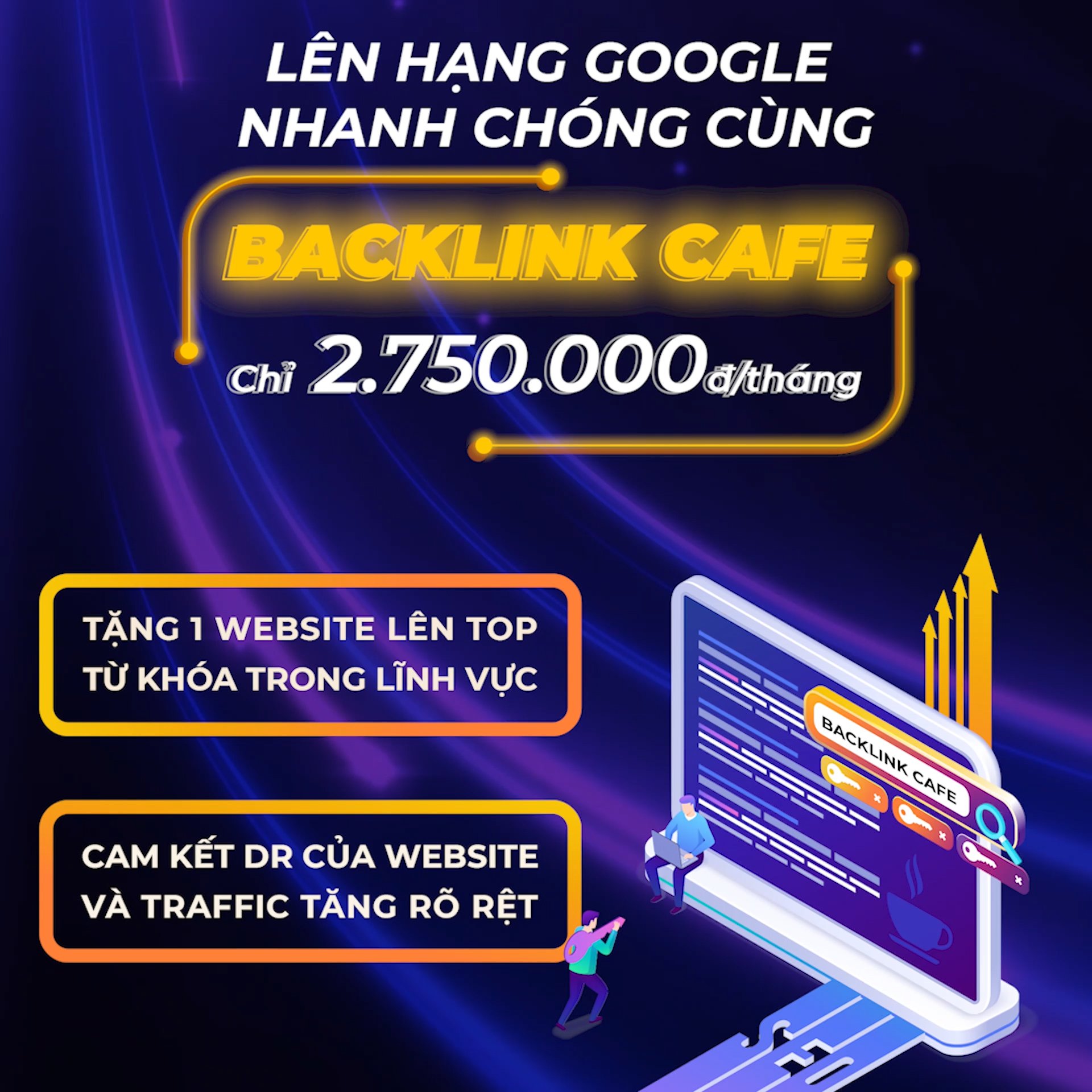 dịch vụ Backlink Cafe Gói A plus