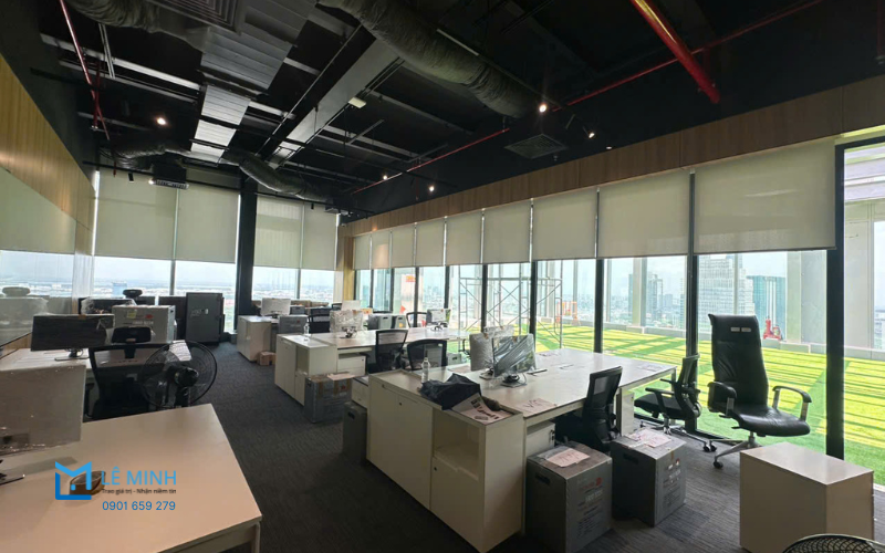 Rèm cuốn văn phòng chất liệu PVC