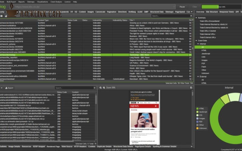 Screaming frog - công cụ đánh giá website technical SEO 