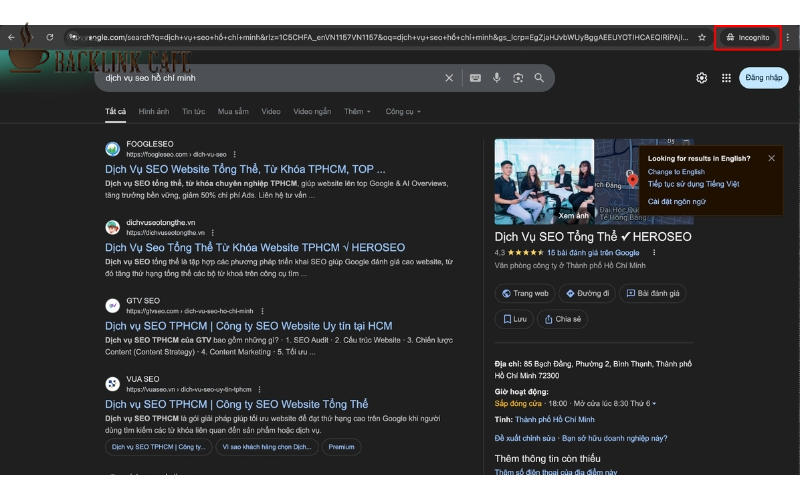 Kiểm tra thủ công bằng Google Search