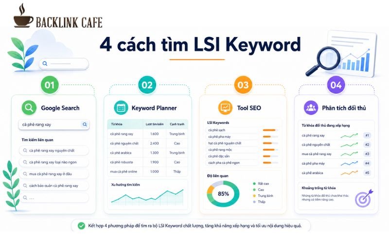 Tổng hợp 4 cách tìm từ khóa LSI từ cơ bản tới chuyên sâu
