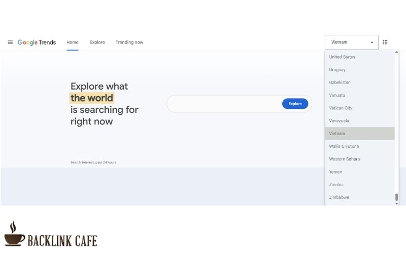 Truy cập và làm quen giao diện để biết cách sử dụng Google Trends