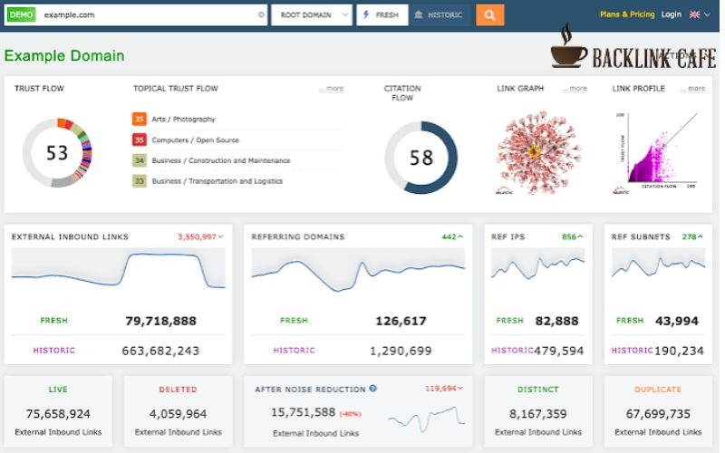 Quy trình các bước sử dụng Majestic SEO